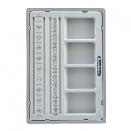 Beadalon armband/kralenbord met deksel Grey