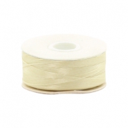 Beadalon Nymo wire 0.3mm Cream White