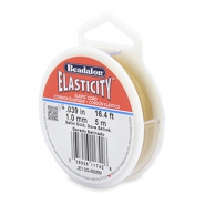 Beadalon elastiek rijgdraad 1.0mm 5 meter Satin Gold