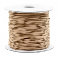 Gekleurd elastisch draad 0.8mm Taupe brown