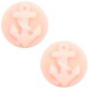 Cabochon basic camee 20mm anker Light pink-off white