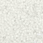 Miyuki kralen delica's 11/0 White lined AB crystal DB-66