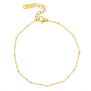 Trendy enkelbandjes (RVS) ball Gold