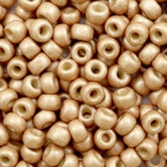 Miyuki rocailles 6/0 Duracoat galvanized matte champagne 6-4204F