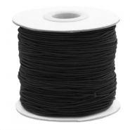 Gekleurd elastisch draad 1mm Black