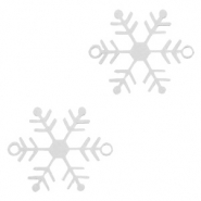 Tussenstukken bohemian sneeuwvlokje Zilver
