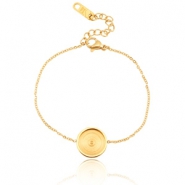 Polaris Steel armbandjes voor 12mm cabochon Goud