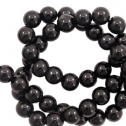 6 mm natuursteen kralen agaat Black