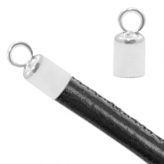 925 Zilver onderdelen eindkappen 2mm Zilver