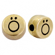 DQ metalen letterkraal Ö Antiek brons (nikkelvrij)