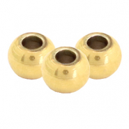 Roestvrij stalen (RVS) stainless steel kralen 4mm Goud