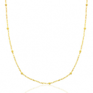 Roestvrij stalen (RVS) Stainless steel kettingen ball Mix & Match Goud