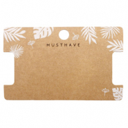 Sieraden kaartjes 'musthave' Leaves Brown