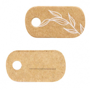 Sieraden kaartjes Floral Brown