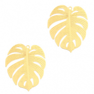 Hangers bohemian tropical leaf Goud (nikkelvrij)