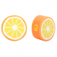 Polymeer kralen sinaasappel Neon orange