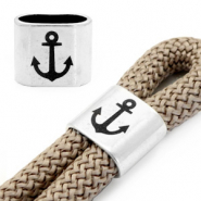 Schuivers DQ metaal "ANCHOR" Antiek zilver (nikkelvrij)