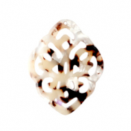 Resin hangers ruit barok Mixed beige brown