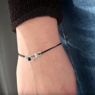 Sieraden maken: Minimalistic armbandje met kapitelslot van DQ metaal ♡ DIY
