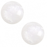 12 mm classic cabochon Polaris Elements pearl shine Bianco white