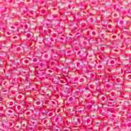 Miyuki rocailles 11/0 Hot pink lined crystal ab 11-355