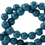6 mm glaskralen opaque Gibraltar sea blue