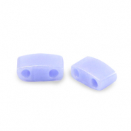 Miyuki kralen half tila 5x2.3mm Opaque luster light periwinkle blue HTL-446