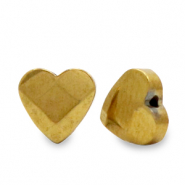 Hematite kralen hart facet Gold