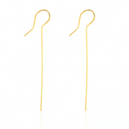 Roestvrij stalen (RVS) Stainless steel oorbellen Goud