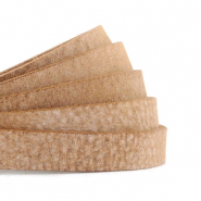 Echt DQ leer & suède Plat 10mm DQ leer