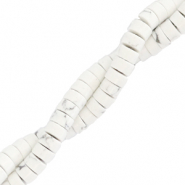 Natuursteen kralen disc 4mm&nbsp;Marble beige