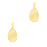 Roestvrij stalen (RVS) Stainless steel bedels druppel Goud