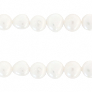 BQ Zoetwaterparels nugget rond 9mm Natural white