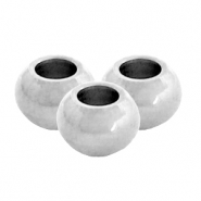 Roestvrij stalen (RVS) Stainless steel kralen 4mm Zilver