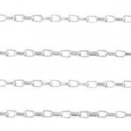 Roestvrij stalen (RVS) Stainless steel onderdelen jasseron Venetiaanse schakel Zilver