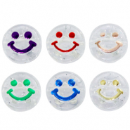 Letterkralen van acryl smiley Transparent-multicolour