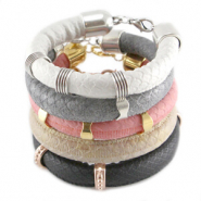 Inspiratiesets Dreamz gestikt imitatie leer 10 mm