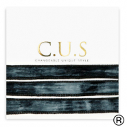 C.U.S® sieraden lint Dip dye black