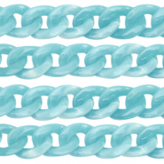 Acrylic chain 22mm Light blue
