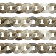 Acrylic chain 19mm Grey