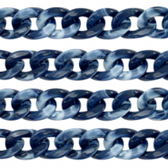 Acrylic chain 19mm Dark blue