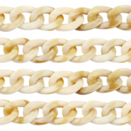 Acrylic chain 19mm Beige