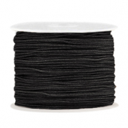 Macram&eacute; draad 1.0mm Black