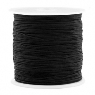 Macram&eacute; draad 0.8mm Black