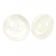 Schelp kralen smiley White (natuurlijke kleur)