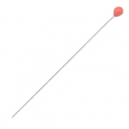 Onderdelen DQ metaal nietstift 52mm Antiek zilver-coral red (nikkelvrij)