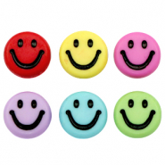 Letterkralen van acryl smiley Multicolour-black