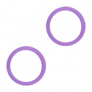 Elastiek eindje Purple