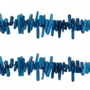 Ocean bamboo kralen Teal blue