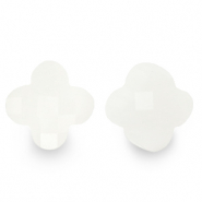 Fashion Facet kralen klaver White